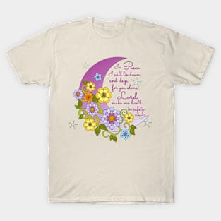 Scripture Verse with Floral Moon T-Shirt